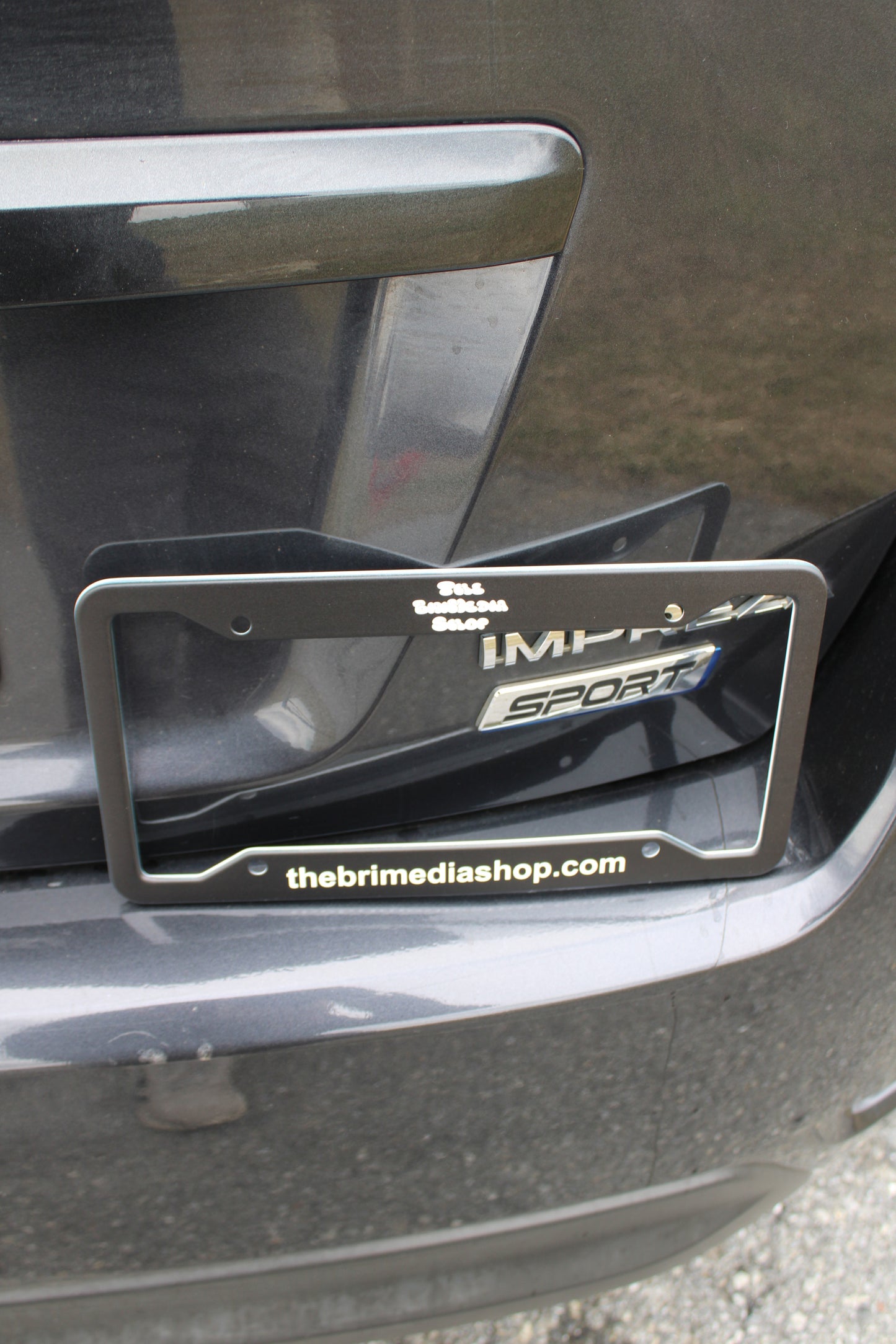 The BriMedia Shop License Plate Frame