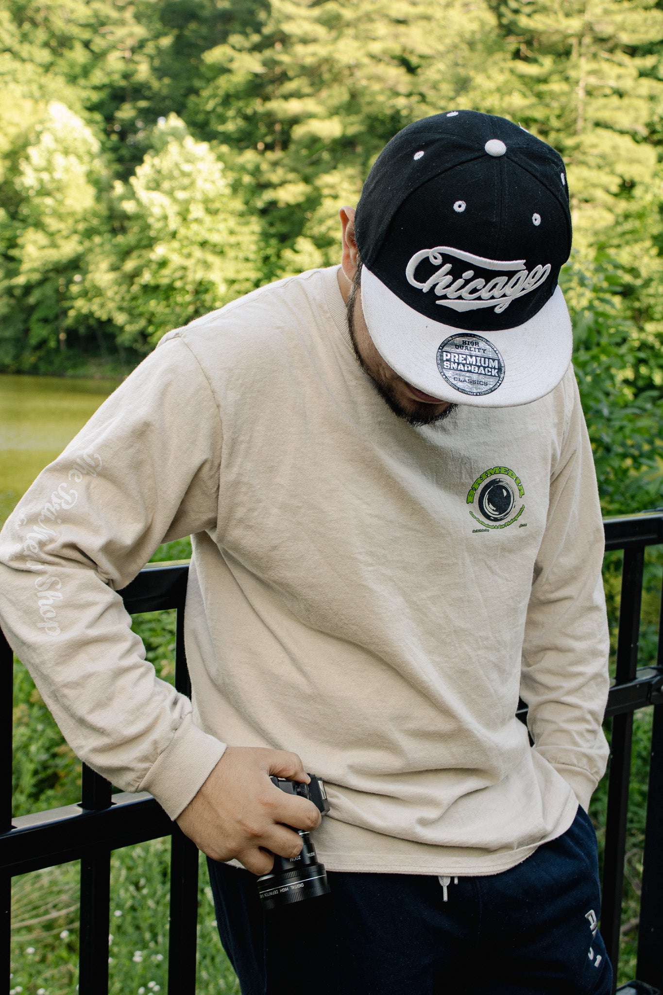 'Sand/Tan' BriMedia Long Sleeve Tee