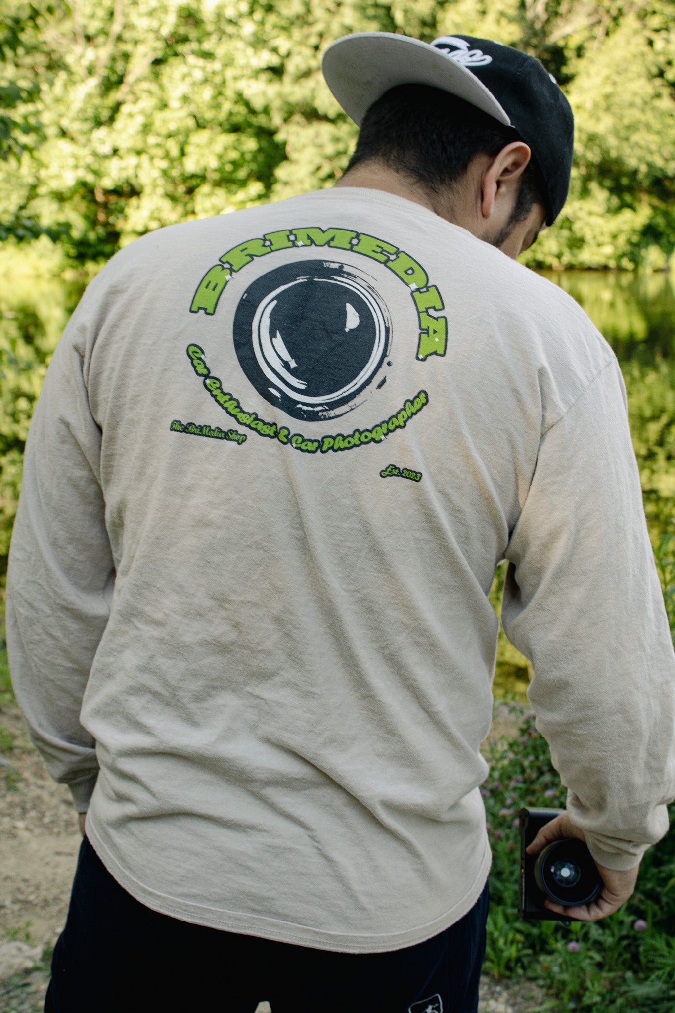 'Sand/Tan' BriMedia Long Sleeve Tee