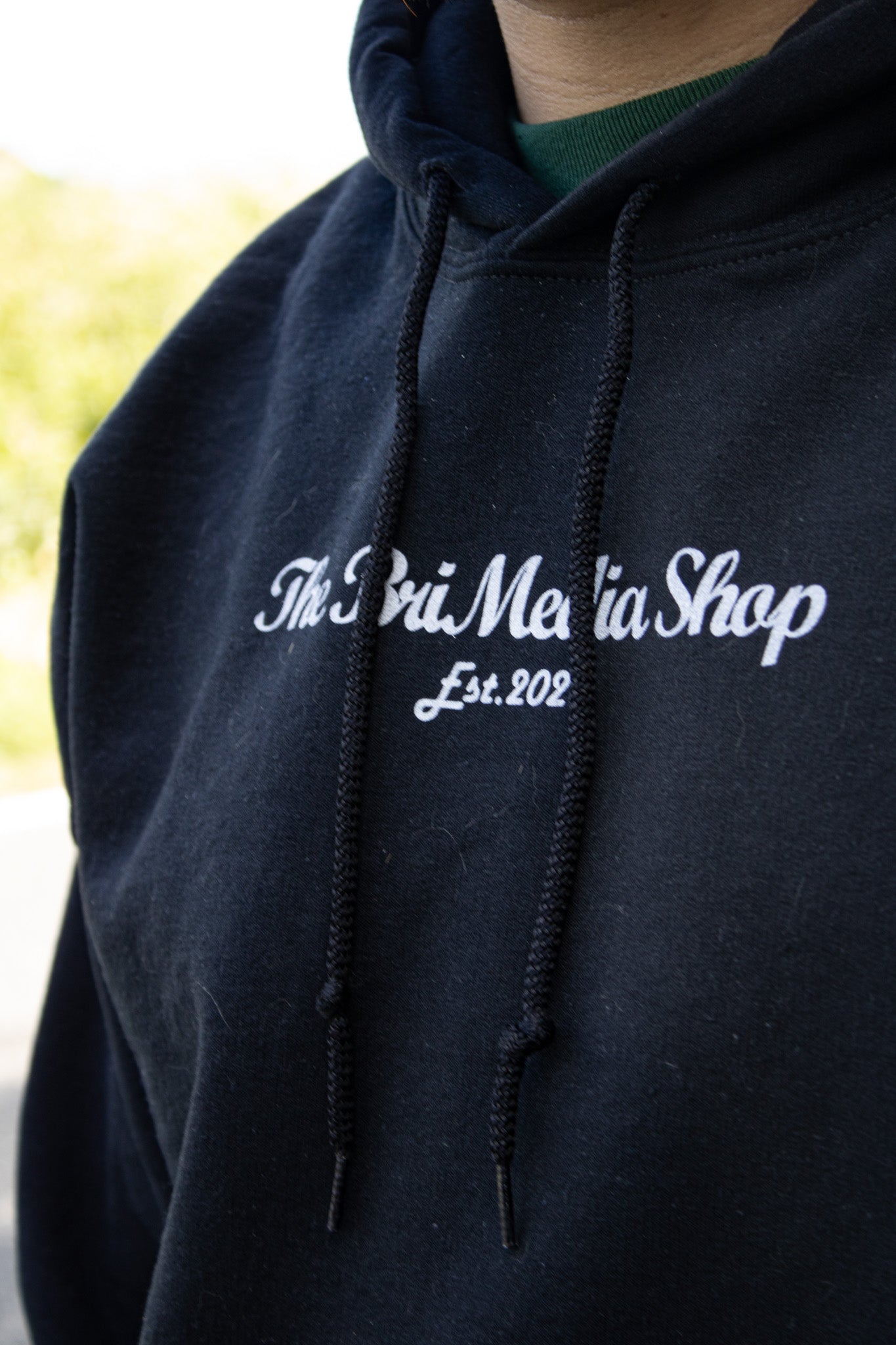 'Black' Embroidery Heavy Blend Hoodie