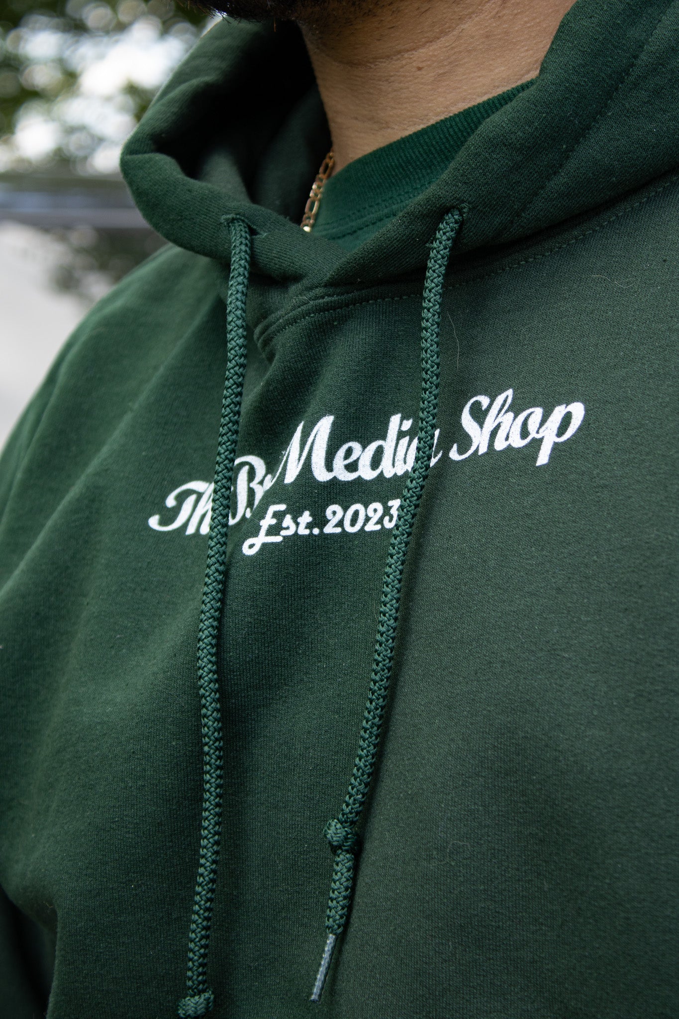 'Forest Green' Embroidery Heavy Blend Hoodie