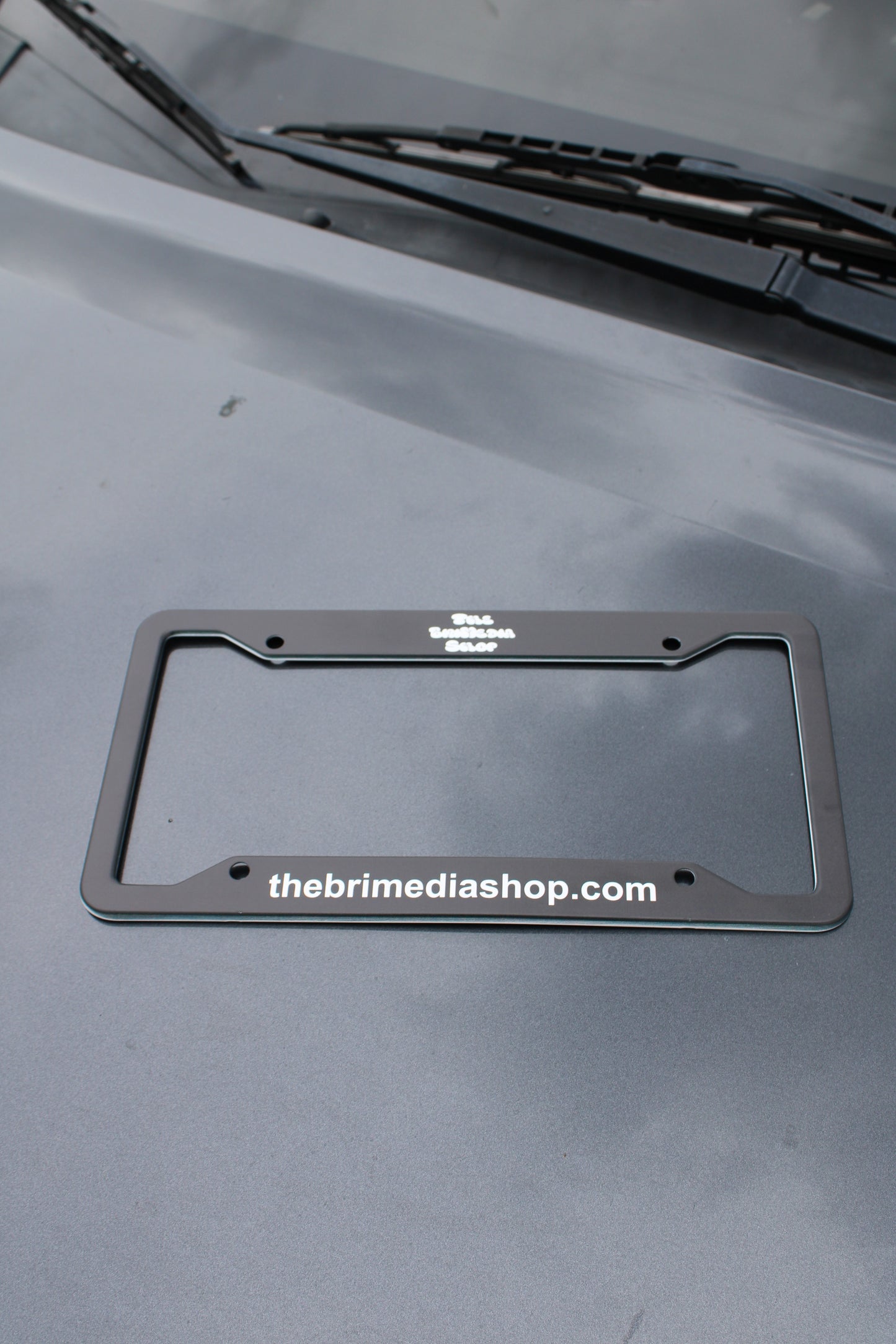 The BriMedia Shop License Plate Frame