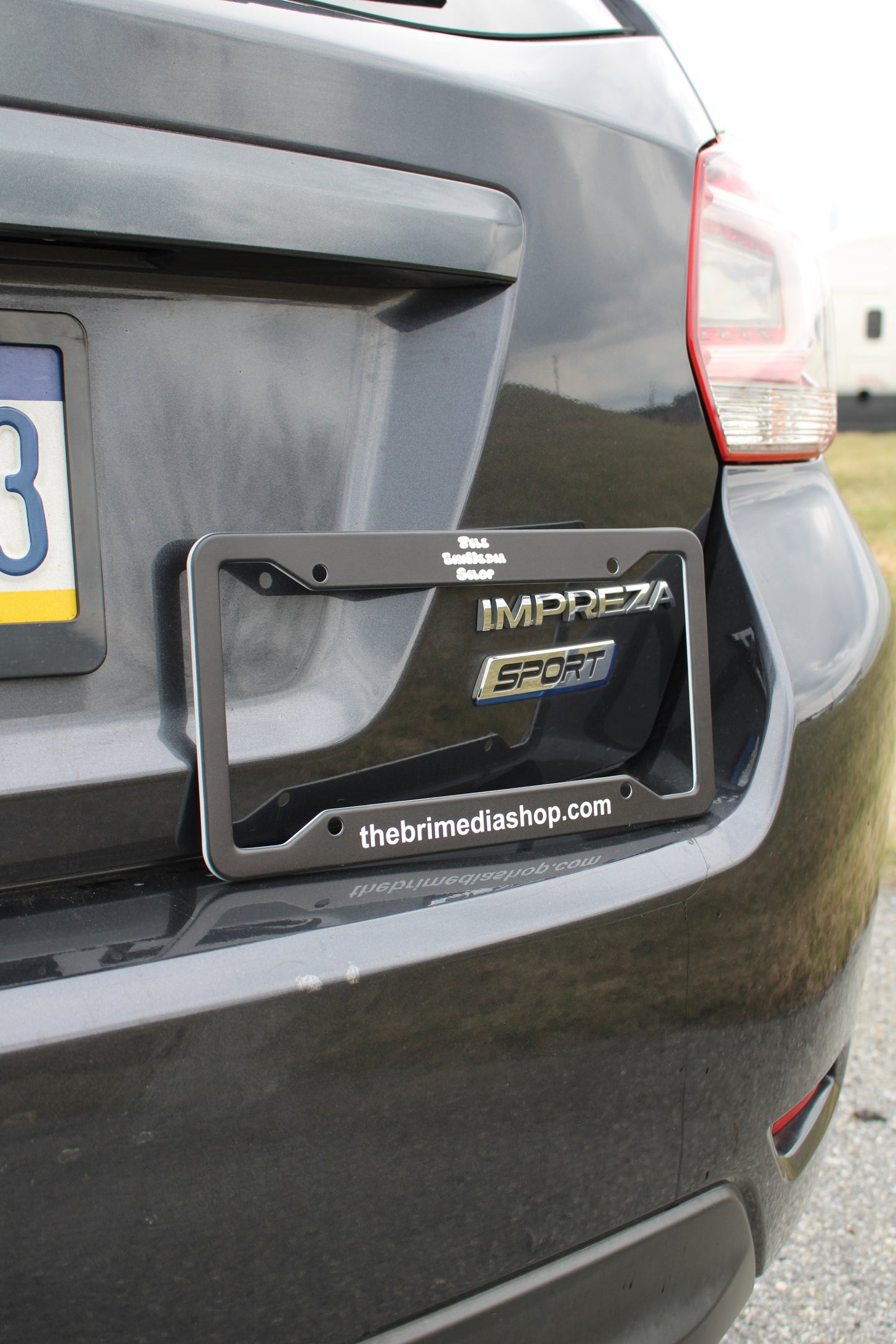 The BriMedia Shop License Plate Frame