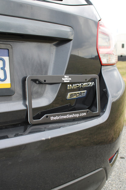 The BriMedia Shop License Plate Frame