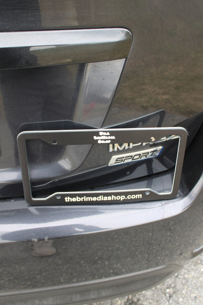 The BriMedia Shop License Plate Frame
